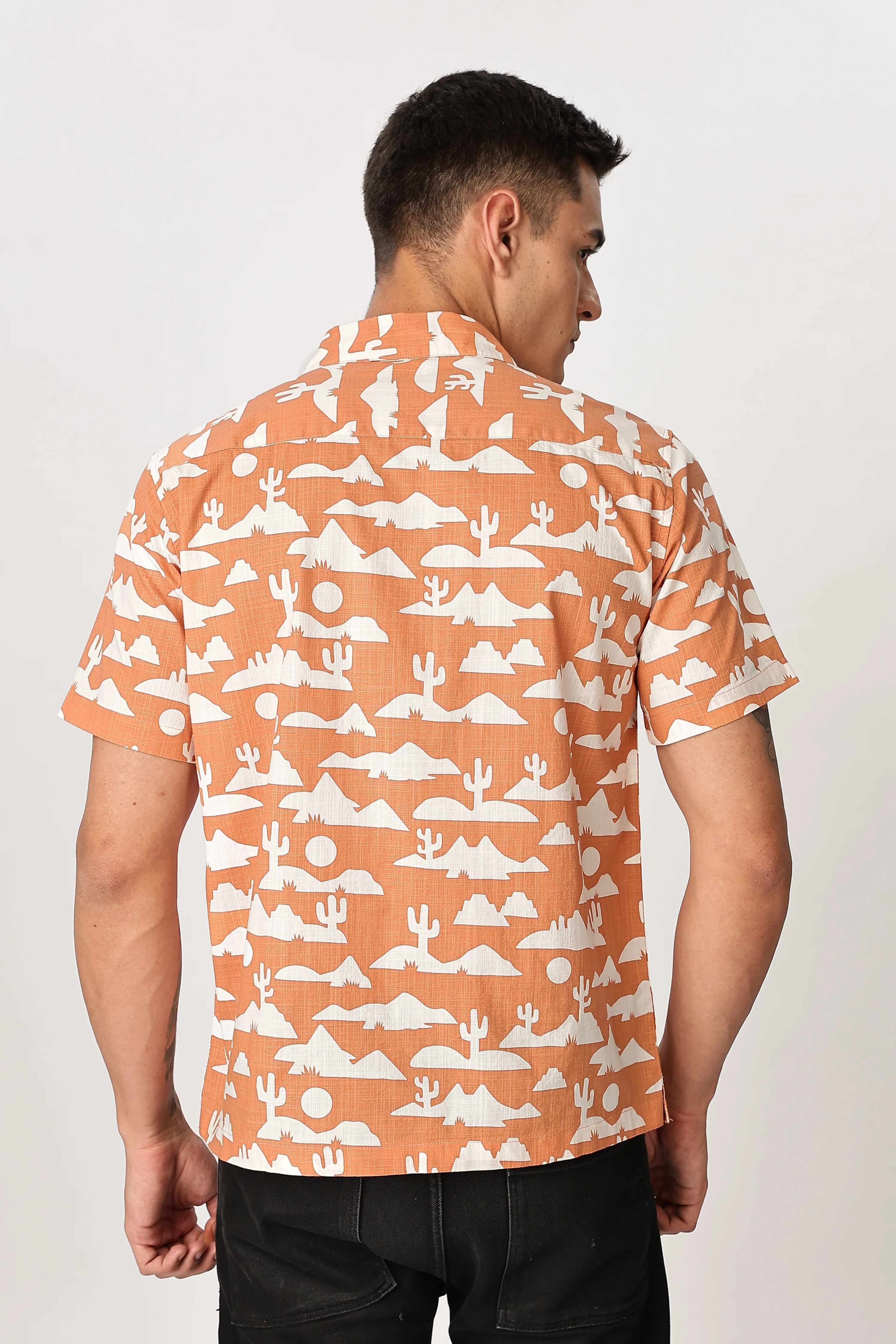 Uri Desertscape Cuban Collar Shirt - Image 5