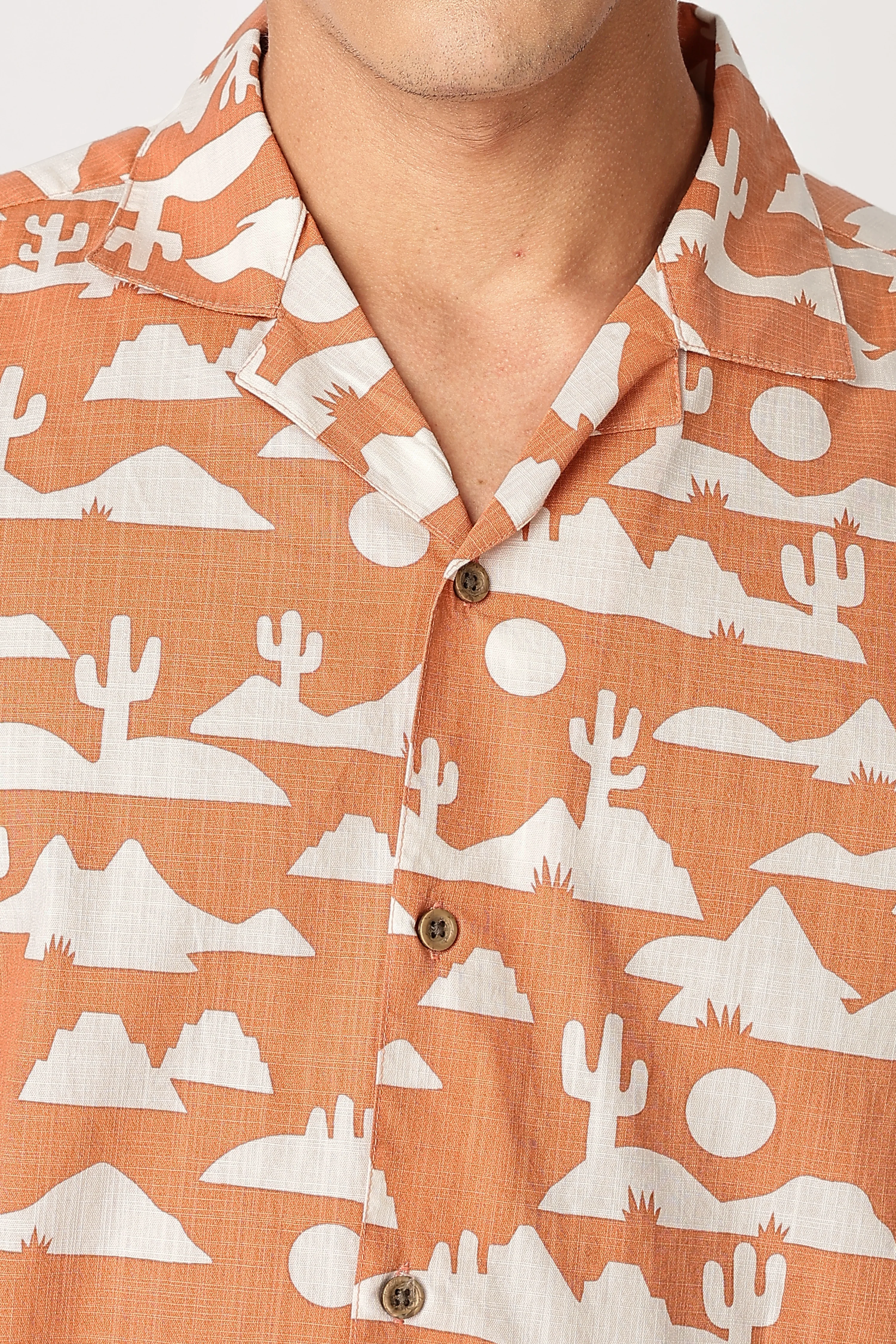 Uri Desertscape Cuban Collar Shirt - Image 8