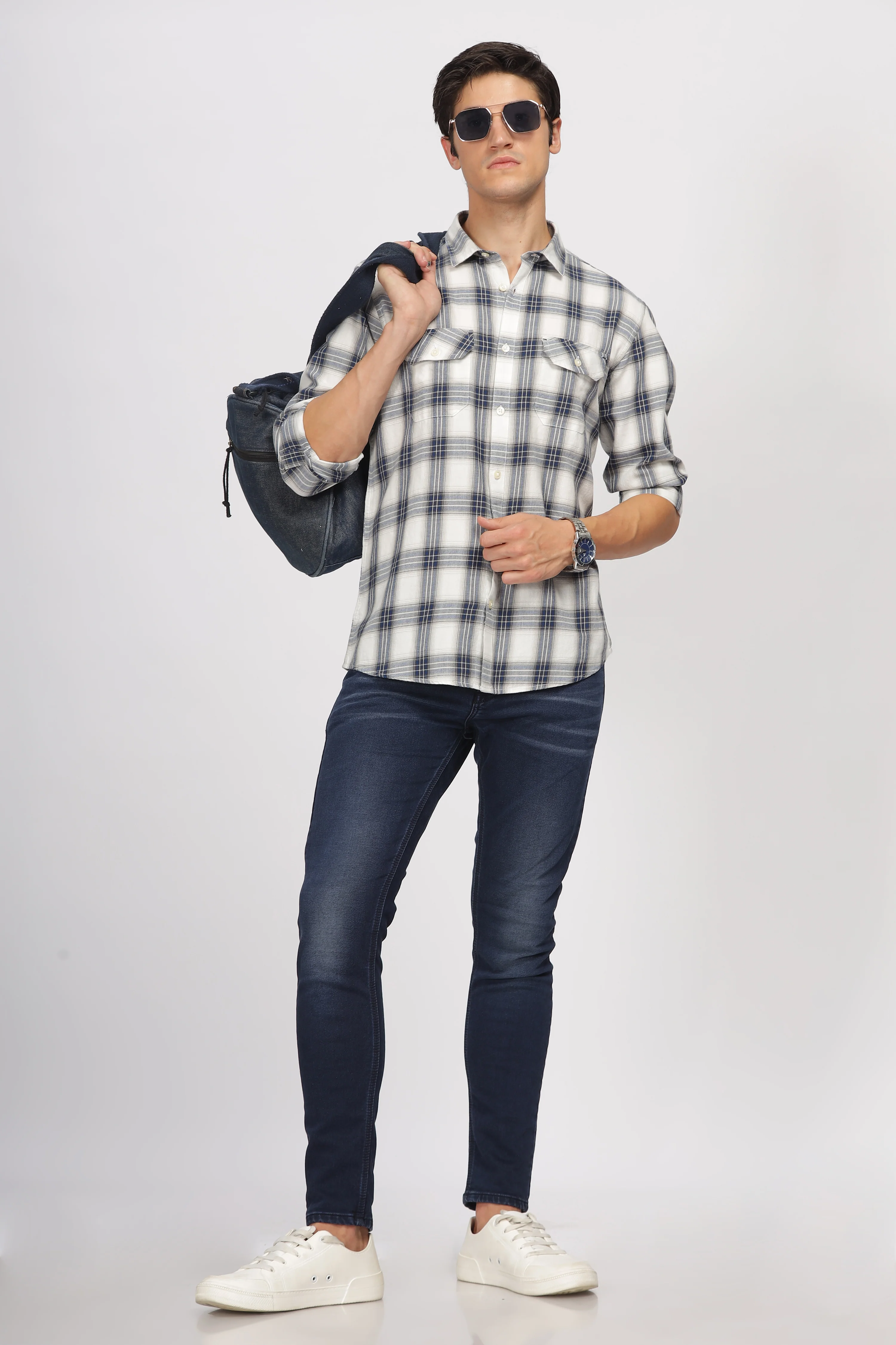 Uri Double Pocket Regular Fit Cotton Shirt - Image 5