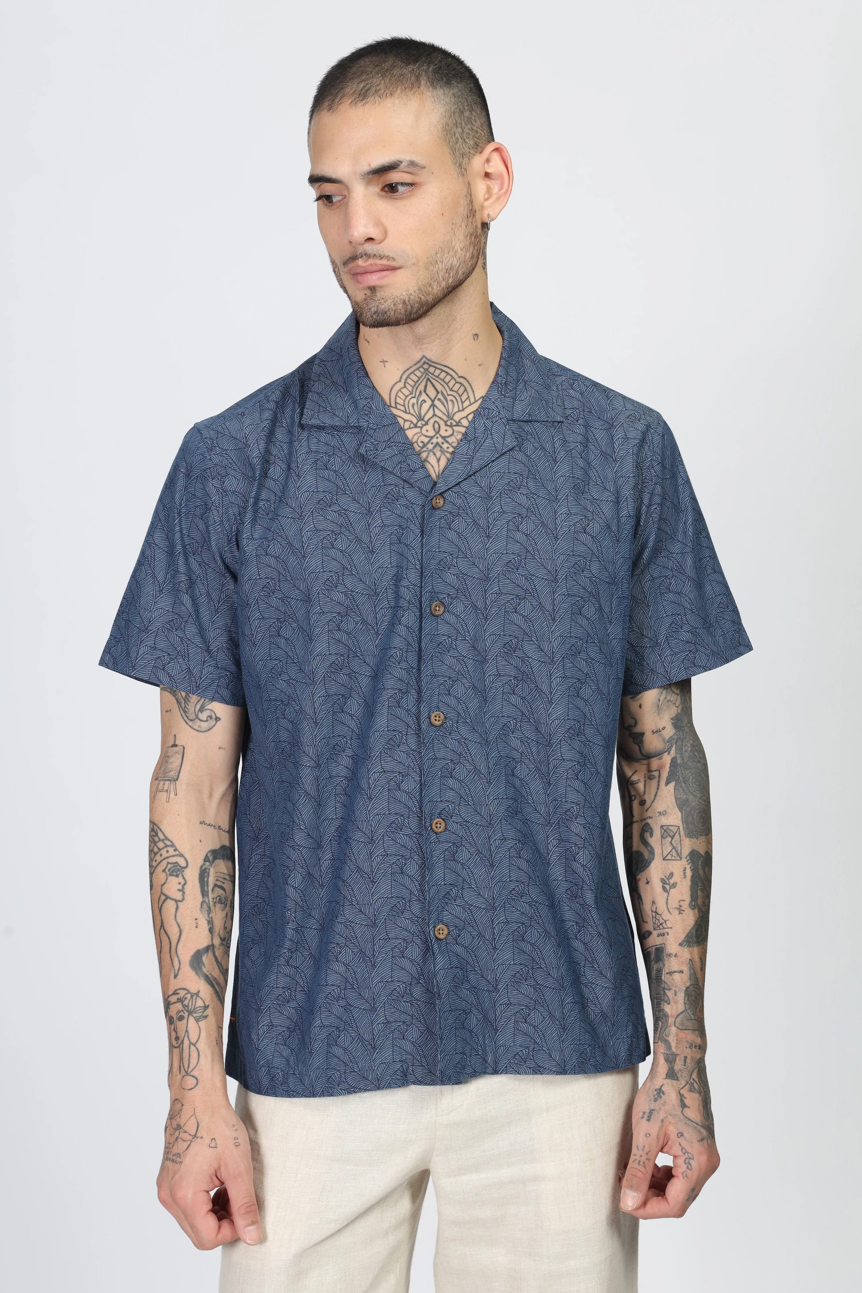 Uri Floral Cuban Collar Shirt