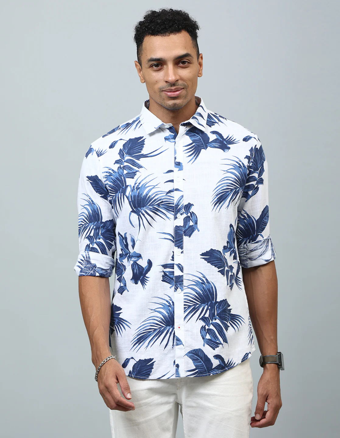 Uri Floral Printed Casual Shirt - Image 3