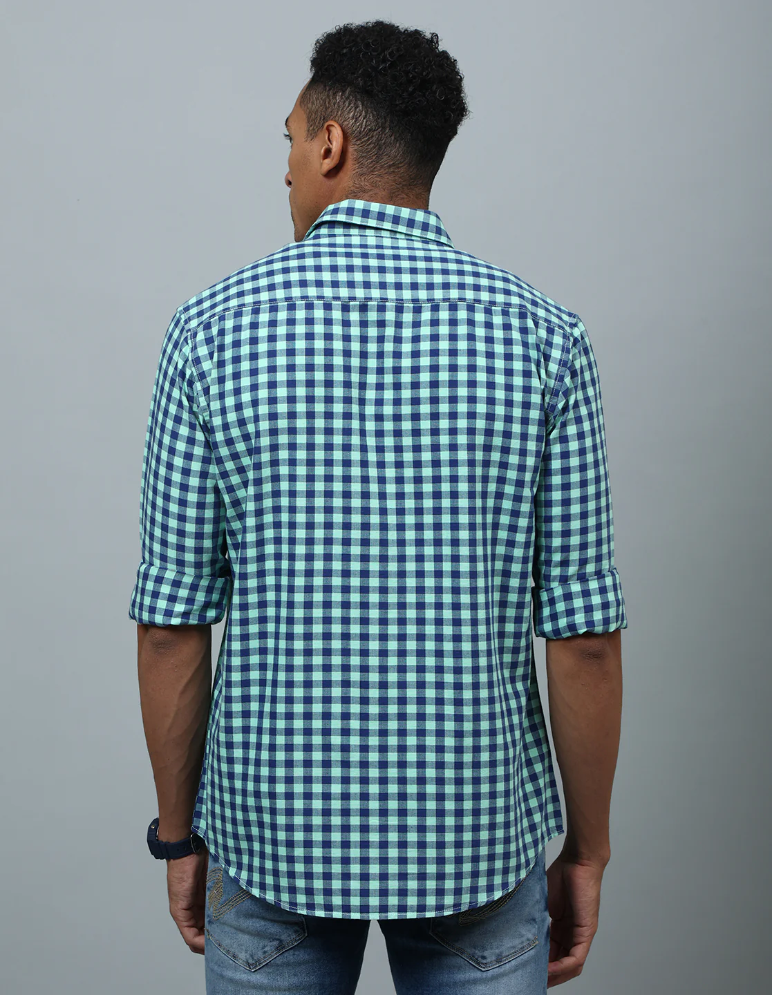 Uri Green Regular Fit Casual Shirt - Image 4