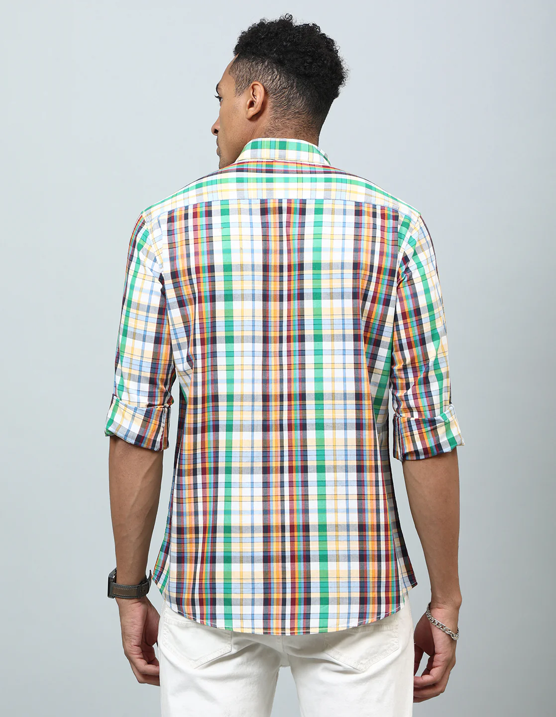 Uri Multicolor Checked Casual Shirt - Image 5